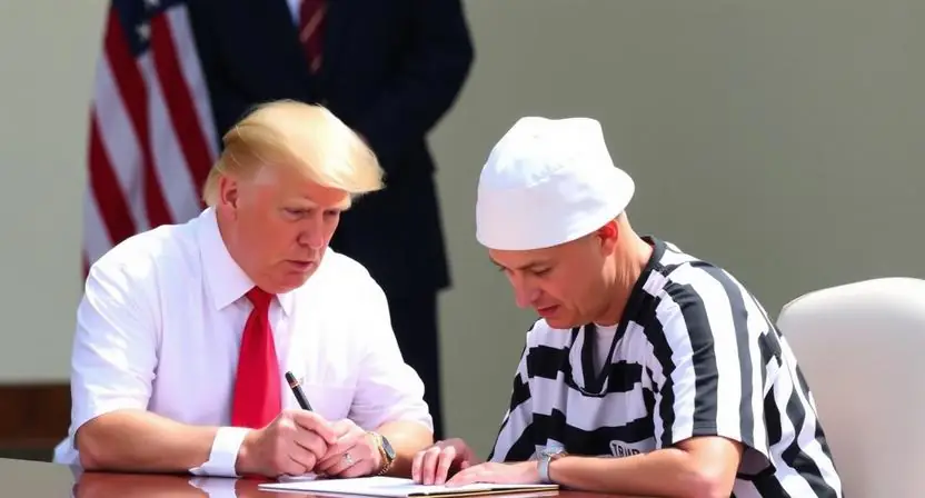 Trump signs pardon for crooks